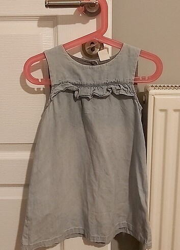 H&M askılı kot elbise