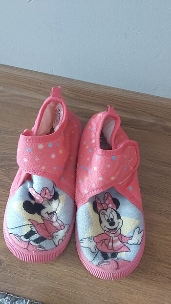 Kiz cocuk minie mouse ev ayakkabısı panduf