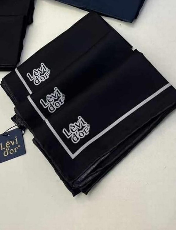 Siyah Kadın twill İpek Eşarp - Levidor - Görsel 2