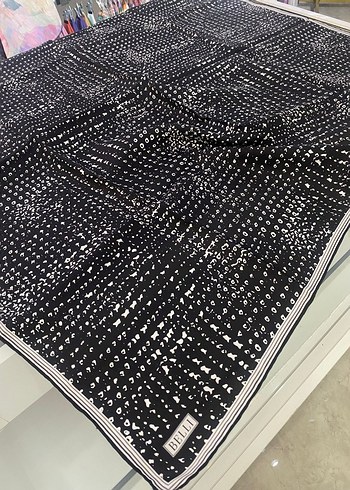 Belli twill ipek eşarp - Görsel 12