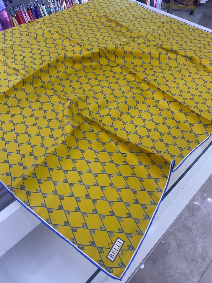 Belli twill ipek eşarp - Görsel 5