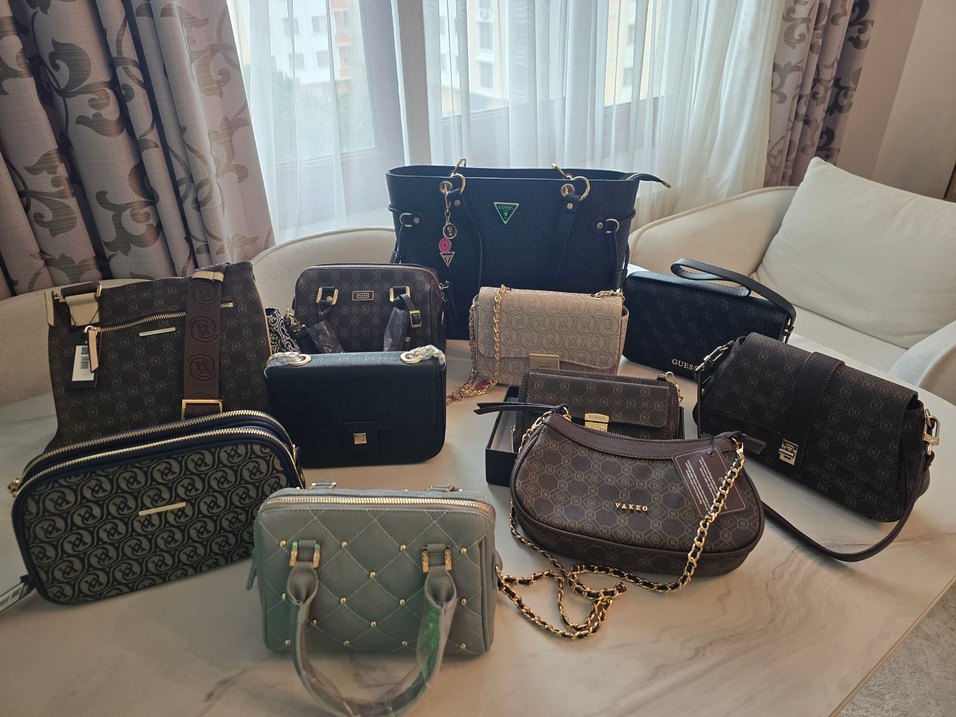 Zincir Detaylı Modern Klasik Kahverengi Deri Çanta - Görsel 4