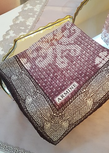 Armine twill ipek eşarp - Görsel 2