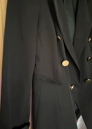 ipekyol Siyah Kadın Düğmeli Ofis Blazeri