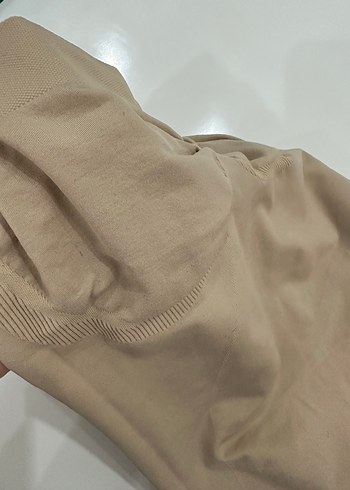 Bej Düz Desenli elbise Korsesi - Görsel 3