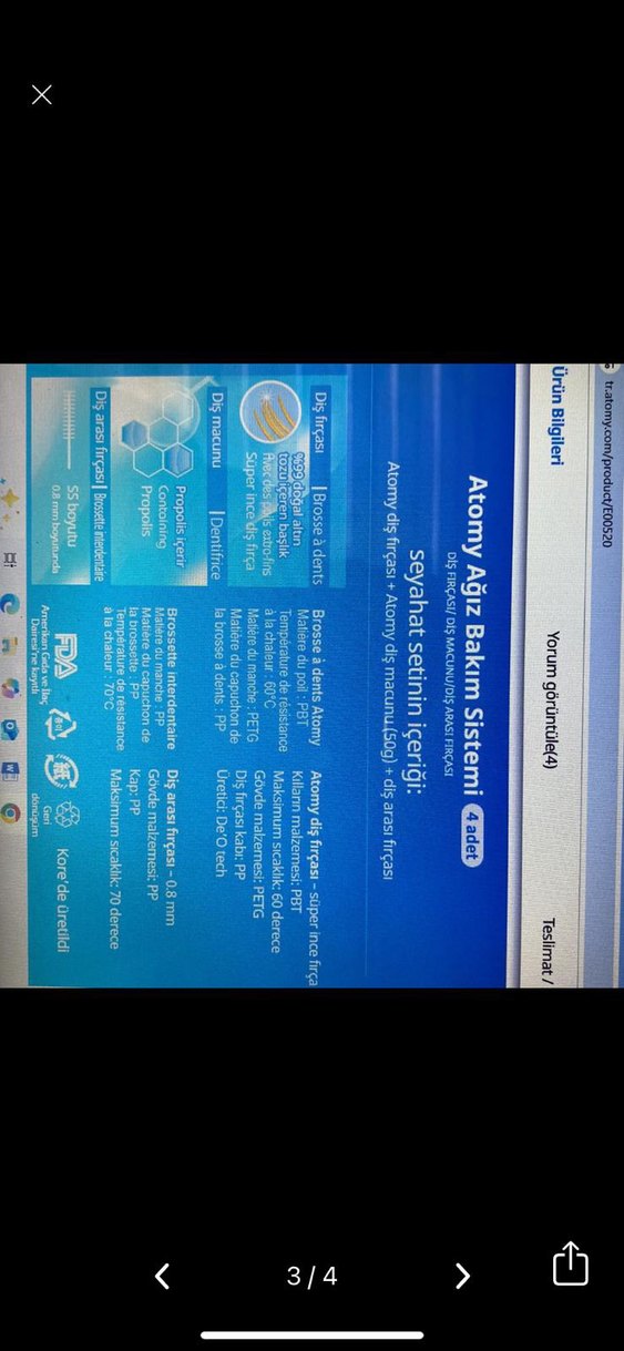 Atomy Ağız Bakım Seyahat Seti 4'lü - Görsel 3