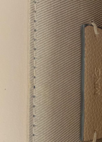 Zincir Detaylı Bej Deri Kadın Çanta - Görsel 5