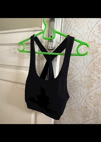 xl Beden Victroy Siyah Çapraz Askılı Pedli Mini Büstiyer
