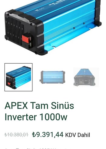 APEX Tam Sinüs İnverter 1000W Mavi