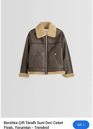 Bershka deri ceket