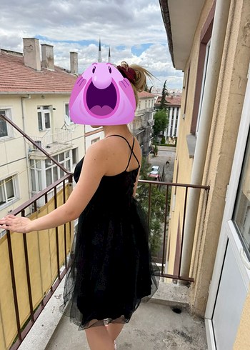 s Beden siyah Renk Siyah Straplez Midi Gotik Abiye Elbise