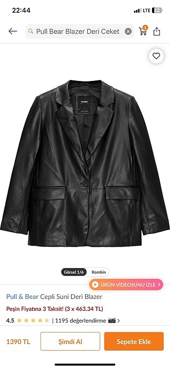 Cepli Suni Deri Blazer