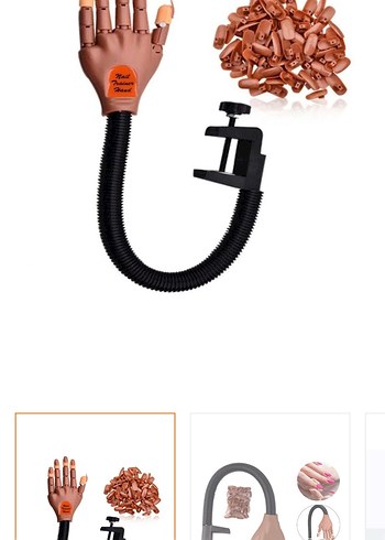 Manikür Pratiği için Ayarlanabilir Kahverengi El Modeli - Görsel 2