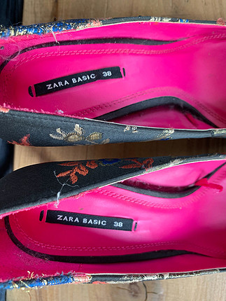 Zara Zara renkli hafif topuklu