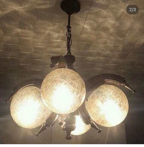  Beden Sarı ışıklı top avize