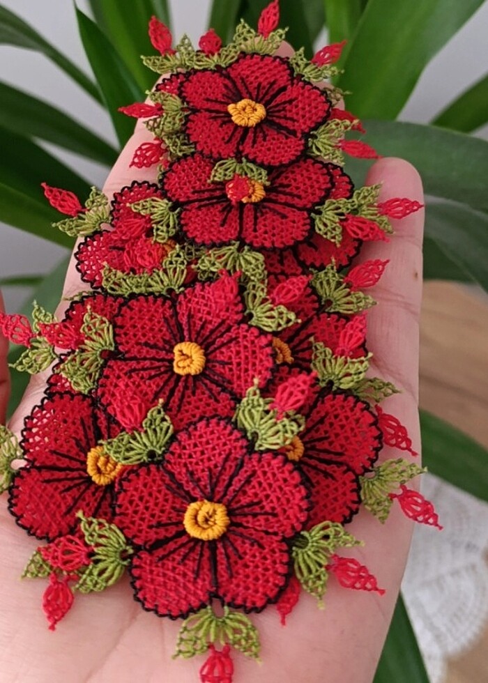 İğne oyası namaz örtüsü  - Görsel 2