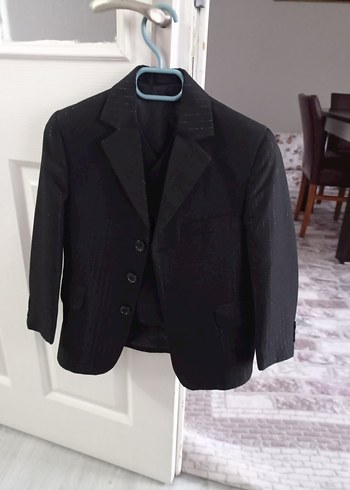 Düğmeli Siyah Erkek Takım Elbise 5 6 cocuk için - Görsel 4