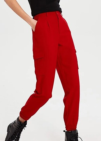 Kırmızı pantolon, kadın pantolonu, pantolon 
