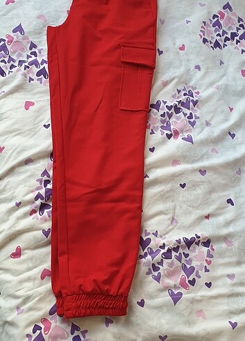 s Beden kırmızı Renk Kırmızı pantolon, kadın pantolonu, pantolon 