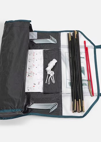 2 Kişilik Kamp Çadırı - MH100 Fresh & Black - Görsel 4