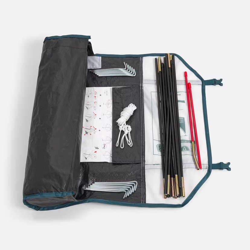 2 Kişilik Kamp Çadırı - MH100 Fresh & Black - Görsel 4