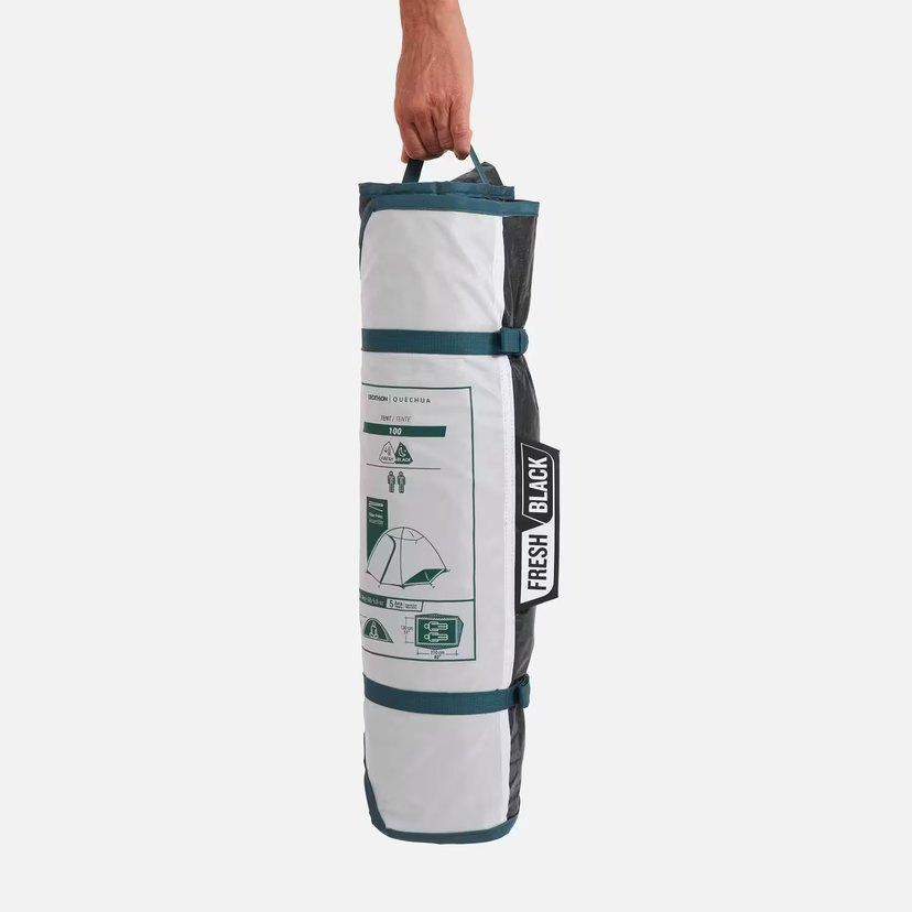 2 Kişilik Kamp Çadırı - MH100 Fresh & Black - Görsel 3