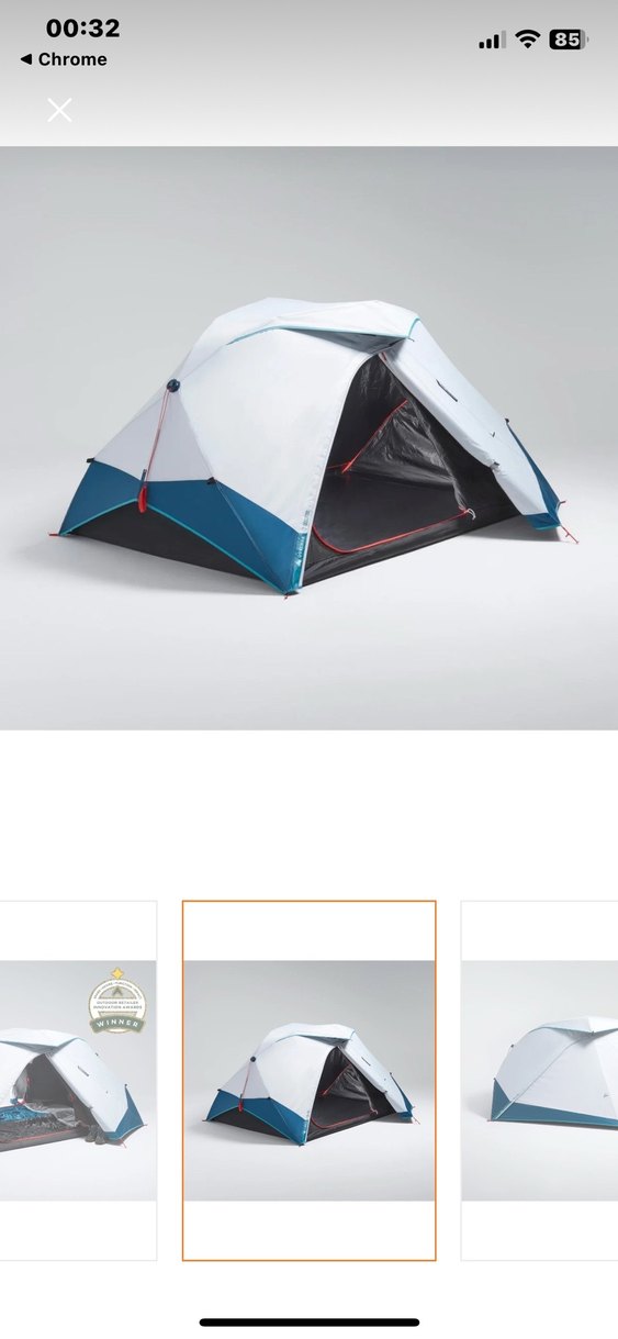 Decathlon Quechua 2 Kişilik Çadır - 2 Seconds Easy Fresh&black - Görsel 4