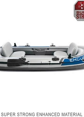 Mavi Gri Şişme Kürekli Bot Intex Excursıon 4 Şişme Bot Set 315 - Görsel 3