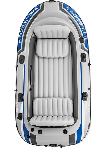 Mavi Gri Şişme Kürekli Bot Intex Excursıon 4 Şişme Bot Set 315 - Görsel 4