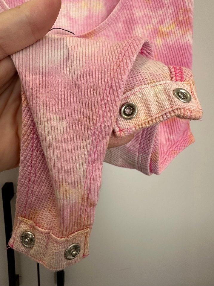 Pembe Batik Desenli Kadın bluz - Görsel 2