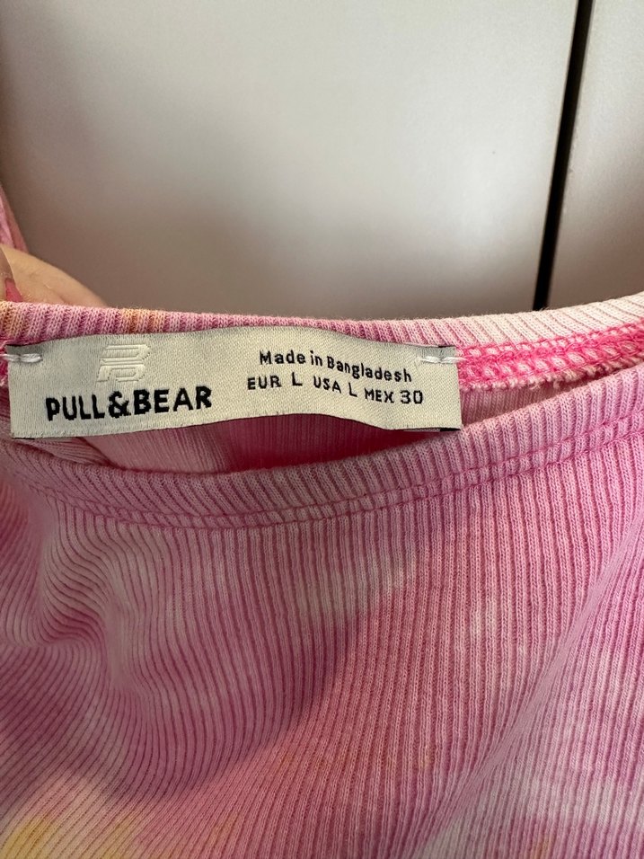 Pembe Batik Desenli Kadın bluz - Görsel 4