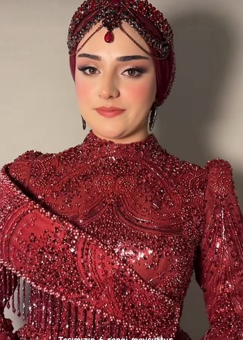 Accessorize Bordo kına Saç Aksesuarı