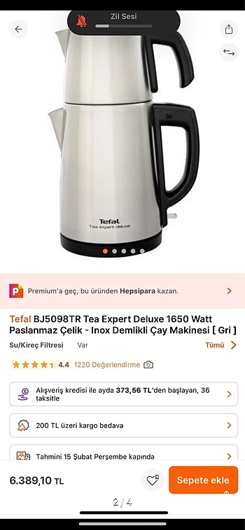 Tefal Tefal tea expert deluxe inox çaymatik