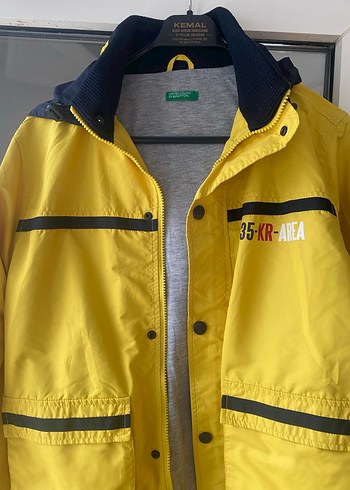 Benetton Sarı Erkek çocuk Yağmurluk - Görsel 3