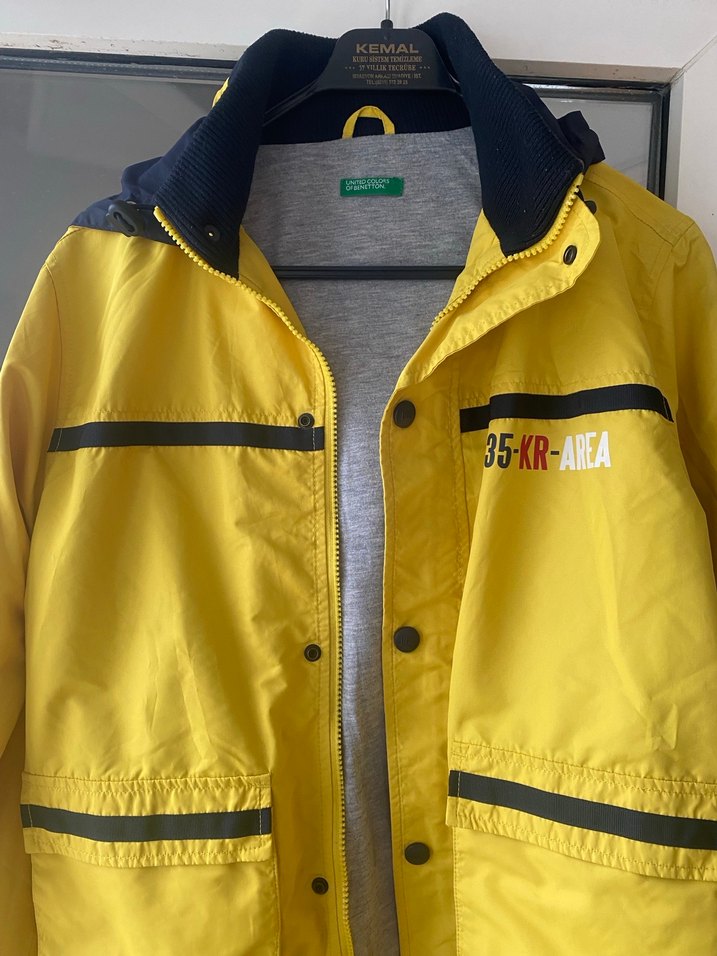 Benetton Sarı  Erkek çocuk Yağmurluk - Görsel 3
