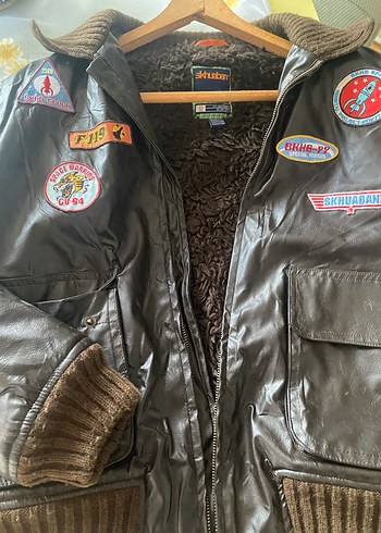 Zara erkek çocuk deri içi polar armalı mont - Görsel 3