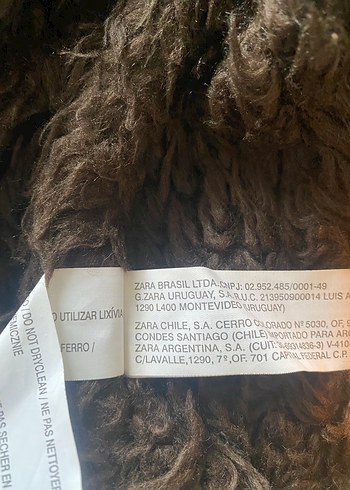 Zara erkek çocuk deri içi polar armalı mont - Görsel 8