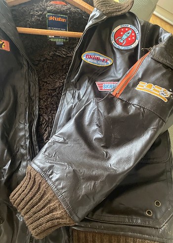 Zara erkek çocuk deri içi polar armalı mont - Görsel 4