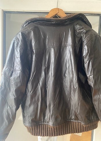 Zara erkek çocuk deri içi polar armalı mont - Görsel 2