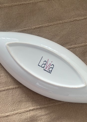 Kırmızı ve Beyaz Seramik Sunum Tabağı Seti - Görsel 6