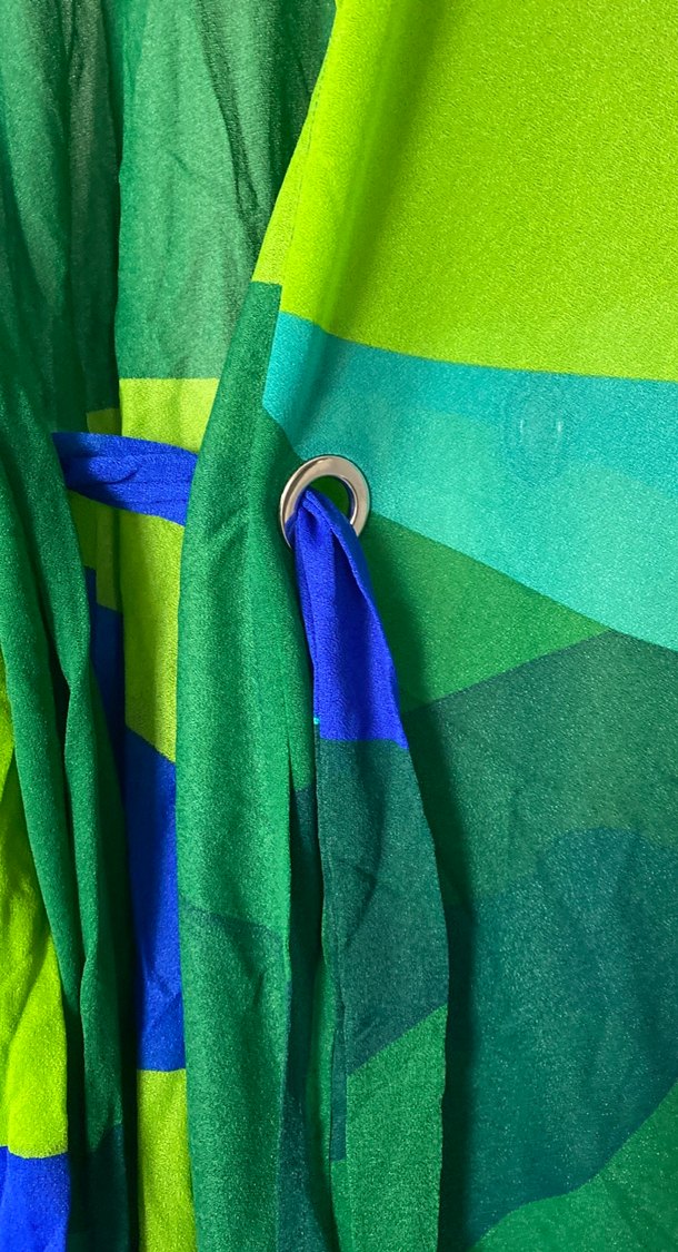 Zeki triko Kadın Yeşil Bohem Tarzı Drapeli deniz elbise - Görsel 4