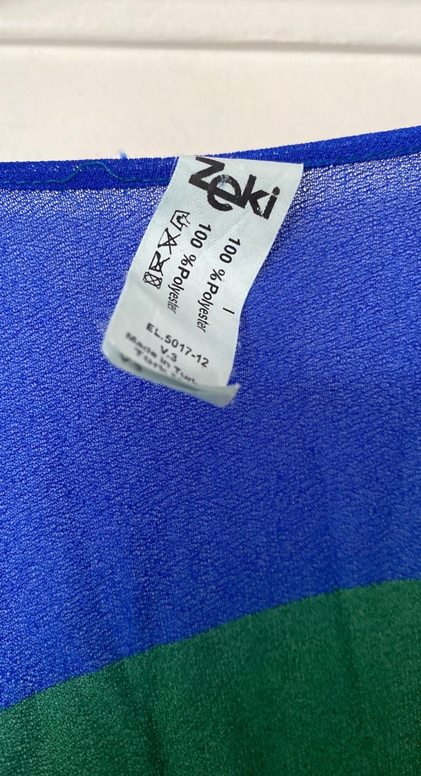 Zeki triko Kadın Yeşil Bohem Tarzı Drapeli deniz elbise - Görsel 2