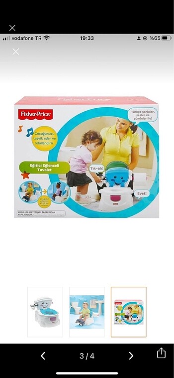 Beden Fisher price eğitici tuvalet