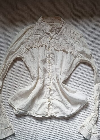 VINTAGE COQUETTE GÖMLEK ANTİKA RODİ COWGIRL AESTHETIC Y2K XXS 32