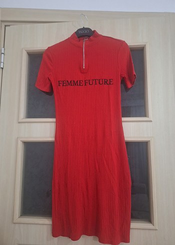 Diğer Kirmizi Fermuarli Femme Future Elbise