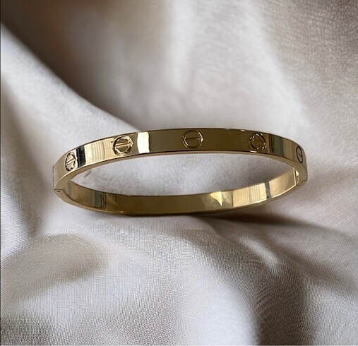 Cartier model taşsız çelik bileklik