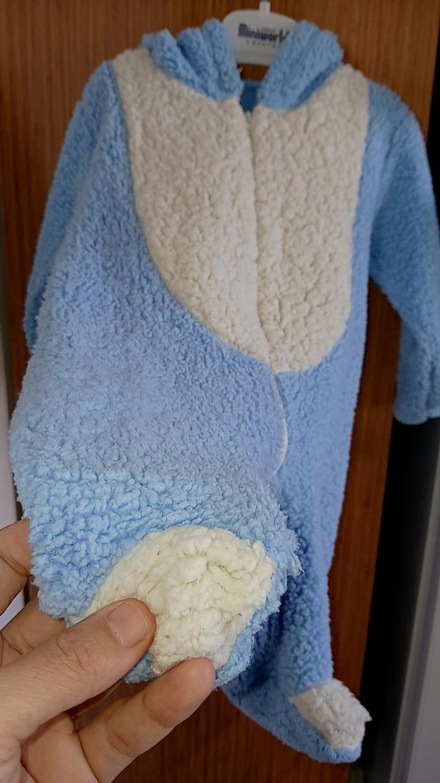 Mavi Triko Bebek Tulumu - Görsel 3