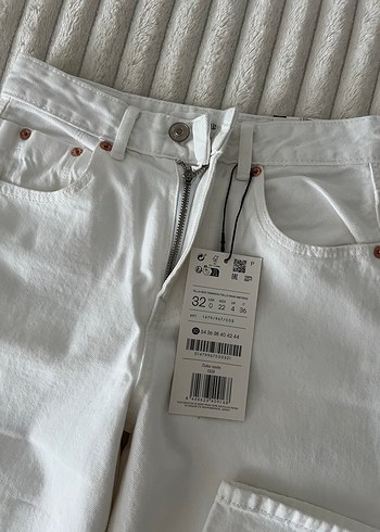 32 Beden beyaz Renk Beyaz Regular Fit Kadın Kot Pantolon