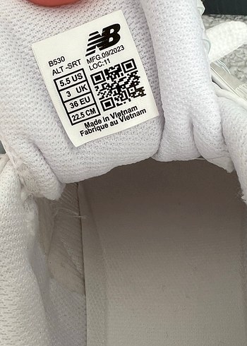 36 Beden beyaz Renk New Balance Beyaz Bağcıklı Spor Ayakkabı