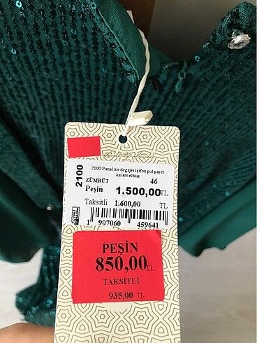 46 Beden yeşil Renk Tesettür Abiye